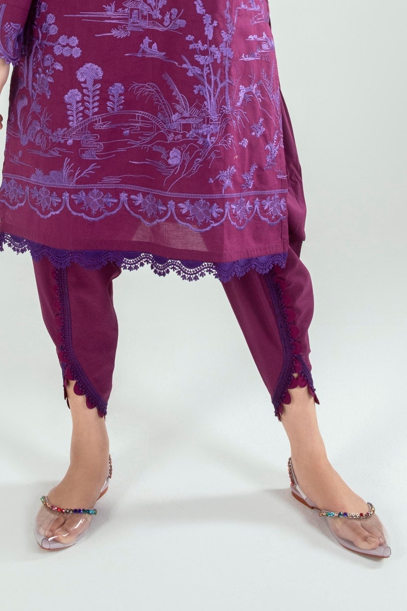 Stitched Off White Embroidered Shirt + Culotte Stitched Off White Embroidered Shirt + Culotte